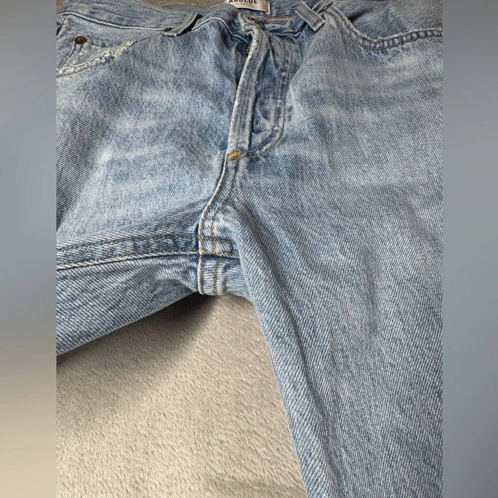 Agolde Jamie High Rise Tapered Intentionally Distressed 100% Cotton Jeans 27 - Picture 4 of 16